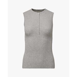 Weworewhat 'Collar' Grey Sleeveless Cartigan Size S